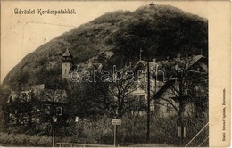 T2 1913 Kovácspatak, Kovacov; Nyaralók, Vasúti Gyalogátkelőhely / Villas, Pedestrian Crossing At The Railway Station - Unclassified