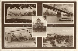 * T2/T3 Párkány, Stúrovó; Híd, Utcakép, Esztergomi Bazilika / Bridge, Street, Church (fa) - Non Classés