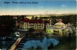 T2 1915 Pöstyén, Pistyan, Piestany; Thermia Szálloda Az Irma Fürdővel, Hajóhíd / Hotel, Spa Hall, Bathing House, Pontoon - Non Classés