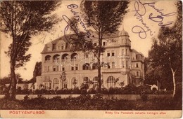 T3 1915 Pöstyén, Pistyan, Piestany; Rónai Szálloda. Réthy Féle Pemetefű Cukorka Köhögés Ellen Reklám / Hotel (EB) - Non Classés