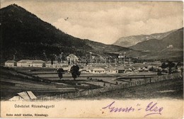 * T2/T3 1905 Rózsahegy, Ruzomberok (Liptó); Látkép A Honvéd Laktanyával / General View With Military Barracks - Non Classés