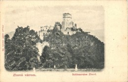 ** T2 Zboró, Zborov; Várrom, II. Rákóczi Ferenc Egykori Lakóhelye. Divald Adolf Kiadása / Schlossruine / Castle Ruins - Unclassified