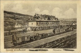 T2 1916 Kőrösmező, Jaszinya, Jasina, Yasinia (Máramaros); Vasútállomás, Vonatok / Bahnhof / Railway Station, Trains - Unclassified