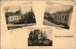 T3 1910 Szerednye, Szvedernik, Serednoj, Serednie; Római Katolikus és Görögkatolikus Templom Iskolával, Takarékpénztár,  - Unclassified