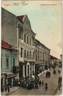 * T2/T3 1913 Ungvár, Uzshorod, Uzhorod; Nagyhíd Utca, Balázs Soma, Gelb Márton üzlete. Balázs Soma Saját Kiadása / Stree - Unclassified