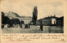 T2/T3 1901 Ungvár, Uzshorod, Uzhorod; Tér, Utcakép. Kiadja Székely és Illés / Square, Street View - Unclassified