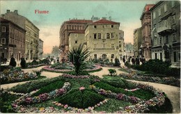 T2 1906 Fiume, Rijeka; Caffe Adria / Cafe With Park - Non Classés