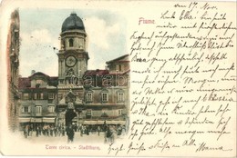 T2/T3 1899 Fiume, Torre Civica / Stadtthurm / Town Tower (EK) - Ohne Zuordnung