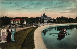 ** T1 Palicsfürdő, Palic; Tó Részlet, Csónakázók, Montázs Hölgyekkel / Lake, Boat, Montage With Ladies - Unclassified