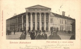 T2/T3 1899 Szabadka, Subotica; Pest Szálloda, Városi Színház / Hotel, Theatre - Unclassified