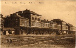 ** T1 Zimony, Semlin, Zemun; Vasútállomás, Gőzmozdony / Kolodvor / Bahnhof / Railway Station, Locomotive - Unclassified