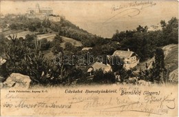 T2 1901 Borostyánkő, Bernstein; Vár / Schloss / Castle. Alois Pelnitschar - Ohne Zuordnung