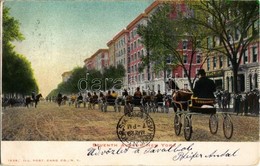 T2/T3 1905 New York, Sventh Avenue, Horse Carts (EB) - Ohne Zuordnung