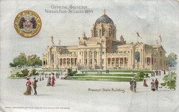 T2/T3 1904 Saint Louis, St. Louis; World's Fair, Missouri State Building. Samuel Cupples Silver Litho Art Postcard S: H. - Ohne Zuordnung