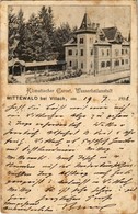 T2/T3 1898 Mittewald Bei Villach, Klimatischer Curort, Wasserheilanstalt / Spa, Bathing House (fl) - Non Classificati