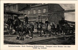 ** T1/T2 Hamburg, Hamburg-Wilhelmsburg; Schlobachwerke, Transport Eines Blockes Von über 10000 Kg Gewicht / Schlobach Br - Zonder Classificatie