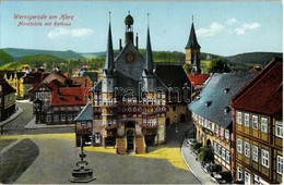 ** T1 Wernigerode Am Harz, Marktplatz Mit Rathaus / Market Square, Town Hall - Unclassified