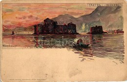 * T2/T3 Castelli Di Cannero, J. Velten's Cartoline Postale No. 379. Litho S: Manuel Wielandt (EK) - Non Classés