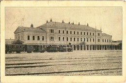 T2/T3 Goricia, Görz; Staatsbahnhof / Railway Station, Locomotive, Train + K.u.k. Zensurtelle Görz (small Tear) - Ohne Zuordnung