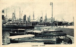 * T2/T3 Livorno, Port, Steamships (Rb) - Non Classés