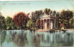 ** T2/T3 Rome, Roma; Villa Borghese - Il Giardino Del Lago / The Garden And Lake, Temple Of Aesculapius (EK) - Non Classés