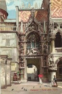 * T2/T3 Venice, Venezia; Porta Della Carta / Gate, Litho (EK) - Non Classificati