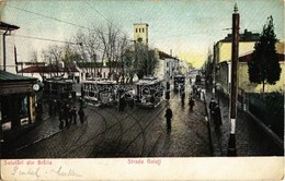T2/T3 1906 Braila, Strada Galati / Street View With Trams (EK) - Non Classés