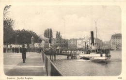 ** T1/T2 Geneva, Geneve; Jardin Anglais / Park, Port, Steamship - Sin Clasificación