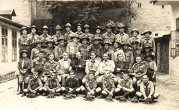* T3 1928-29 Makói Cserkészcsapat / Hungarian Scout Group. Photo (szakadás / Tear) - Ohne Zuordnung