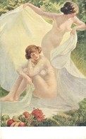 ** T2 Alarme / Erotic Nude Art Postcard, M.J.S. 141. S: Mondineu - Non Classés