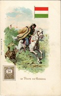 ** T1/T2 La Poste En Hongrie / The Post Office In Hungary. Magyar Kir. Posta. French Edition, Flag, Hungarian Folklore,  - Non Classificati