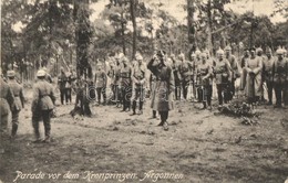 T2/T3 Argonnen, Parade Vor Dem Kronprinzen / WWI, Wilhelm, German Crown Prince In The Argonne Forest - Zonder Classificatie