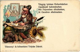 ** T2 Tikmonyi és Hóhenhámi Tolyáss Dániel.  Athenaeum Kőnyomása L.M.L. & F. / Hungarian Economist, Litho - Non Classés