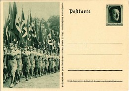 ** T1/T2 Feldpostkarte Zum Reichsparteitag / NSDAP German Nazi Party Propaganda, Swastika; 6 Ga. Adolf Hitler - Unclassified