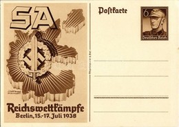 ** T1/T2 SA Reichswettkämpfe Berlin 15-17. Juli 1938 / Sturmabteilung Imperial Competition Games, NSDAP Nazi Party Propa - Unclassified