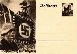 ** T2 1934 Reichsparteitag Nürnberg / Nuremberg Rally. NSDAP German Nazi Party Propaganda, Swastika; 6 Ga. - Zonder Classificatie