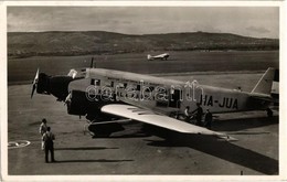 T2 1940 Budaörs, Repülőtér, Magyar Légiforgalmi Rt. Vitéz Kaszala Károly Repülőgépe, HA-JUA Lajstromjellel / Hungarian A - Unclassified