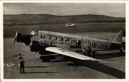 T2 1940 Budaörs, Repülőtér, Magyar Légiforgalmi Rt. Vitéz Kaszala Károly Repülőgépe, HA-JUA Lajstromjellel / Hungarian A - Non Classés