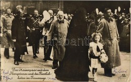 T2/T3 1916 Das Kaiserpaar Mit Dem Kronprinzen Und Den Fürstlichkeiten Im Trauerzuge (Vienna) / Charles I Of Austria, Zit - Ohne Zuordnung