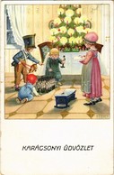 T2/T3 Karácsonyi Üdvözlet! / Christmas Greeting Art Postcard With Children. M. M. Nr. 1167. Litho S: Pauli Ebner - Unclassified