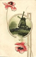 T2 Windmill, Art Nouveau Floral, Erika Nr. 3135. Emb. Litho - Zonder Classificatie