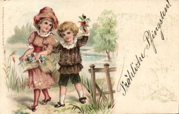 T2/T3 Children Greeting Card, Fritz Schardt Decorated Litho (EK) - Zonder Classificatie