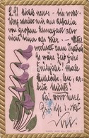 T2/T3 Floral Greeting Card, Emb. Plentl 'Mary Mill' Nr. 156. (EK) - Unclassified