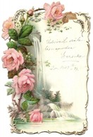 T2/T3 1903 Csipke Stílusú Dombornyomott Litho üdvözlőlap / Lace Style Embossed Litho Greeting Art Postcard - Unclassified