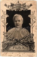 T3 X. Piusz Pápa / Pope Pius X. Art Nouveau  (EB) - Zonder Classificatie