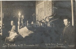 ** T2/T3 La Salma De S. S. Benedetto XV. / Catafalque Of Pope Benedict XV, Photo (non PC) (ragasztónyomok / Gluemarks) - Ohne Zuordnung