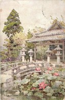 T2/T3 Lotus Flowers, 'Flowers In Gardens Of Japan', Japan-British Exhibition 1910., Raphael Tuck & Sons, Oilette No. 791 - Unclassified