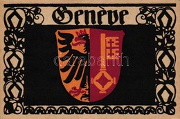 ** T1 Geneva, Geneve; Coat Of Arms, Entwurf Von Paul Hosch Und Hans Melching, Schweizer Werkstätten Postkarte - Non Classificati