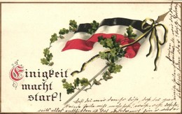 T2/T3 Einigkeit Macht Start! / German Flag, M.S.i.B. 242. Litho (EK) - Unclassified