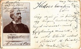 T3 1899 Mihalovich Ödön Zeneszerző, Zenepedagógus, A Zeneakadémia Igazgatója 1887-1919 Között. Irodalmi Levelezőlapok 11 - Ohne Zuordnung